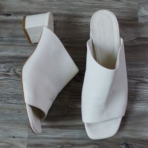 Everlane The Glove Mule in White Bone Leather Women's Size 8